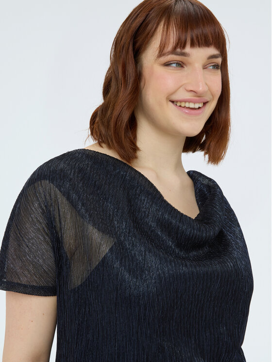 Fiorella Rubino Fiorella Rubino Bluzka G017L009412N034 Niebieski Regular Fit