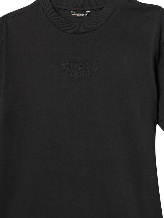 Guess Guess T-Shirt L5RI36 K8HM4 Černá Regular Fit
