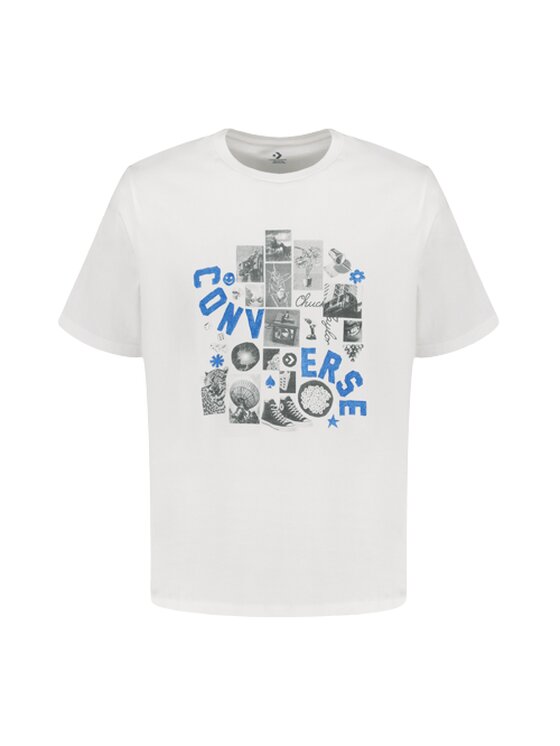Converse Converse T-Shirt Vinrage Collage Biały Regular Fit