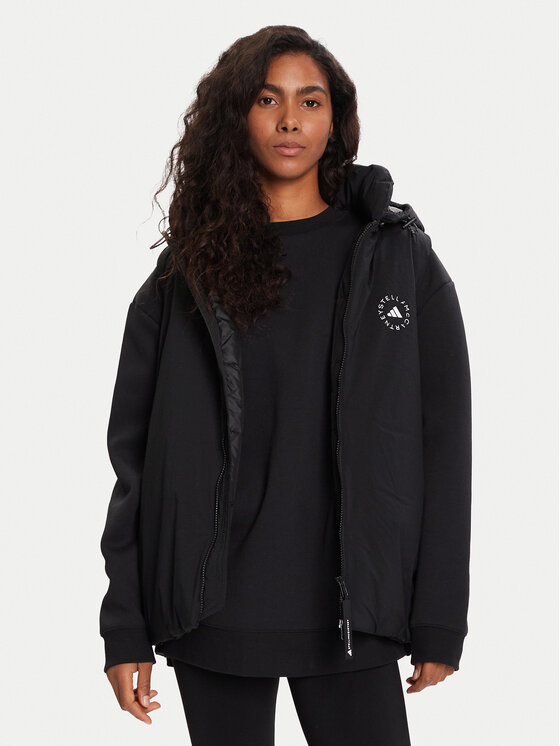 adidas by Stella McCartney adidas by Stella McCartney Vestă JW2038 Negru Loose Fit