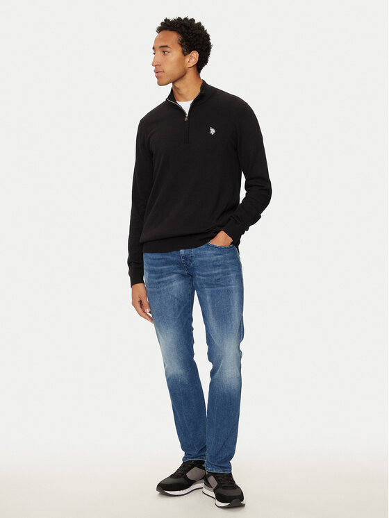 U.S. Polo Assn. U.S. Polo Assn. Sweter MUP2963 Czarny Regular Fit