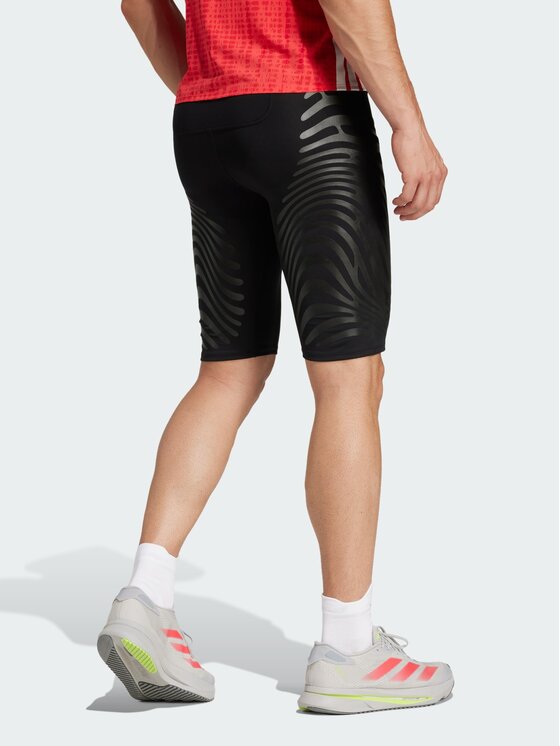 adidas adidas Szorty sportowe Adizero Control Running Czarny Fitted Fit