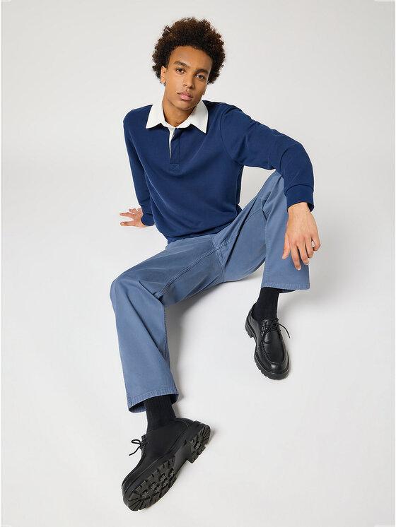 Wrangler Wrangler Chinosy CASEY JONES CHINO Niebieski Regular Fit