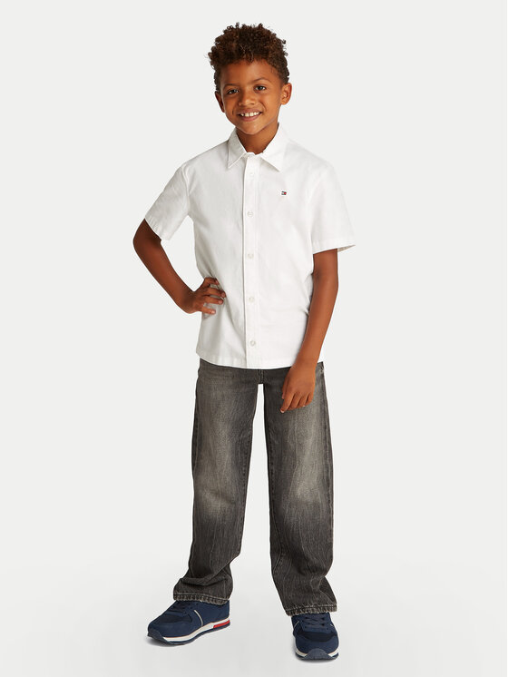 Tommy Hilfiger Tommy Hilfiger Camicia KB0KB09554 S Bianco Regular Fit