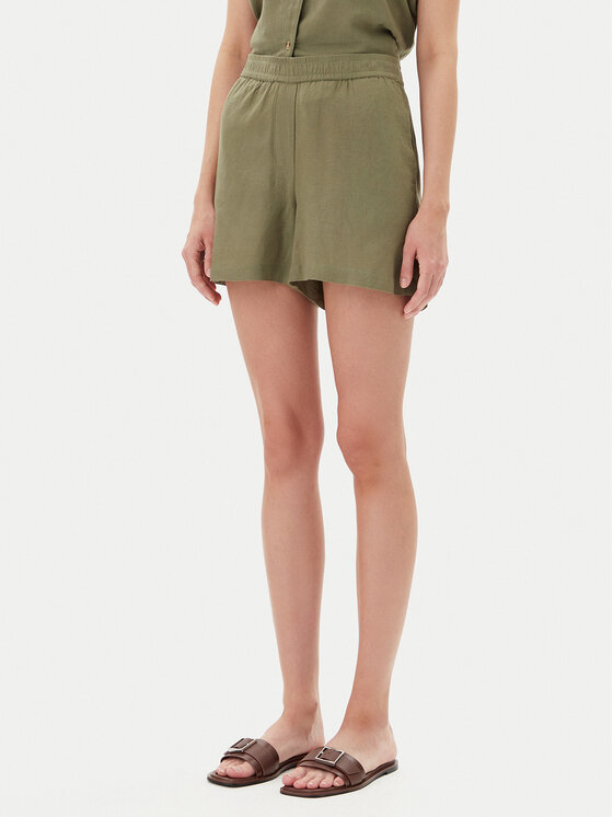 Vero Moda Vero Moda Szövet rövidnadrág Thea 10333804 Zöld Loose Fit
