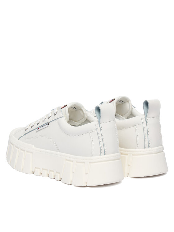 Tommy Jeans Tommy Jeans Sneakersy Tjw Vulc Flatform Leather EN0EN03008 Bílá