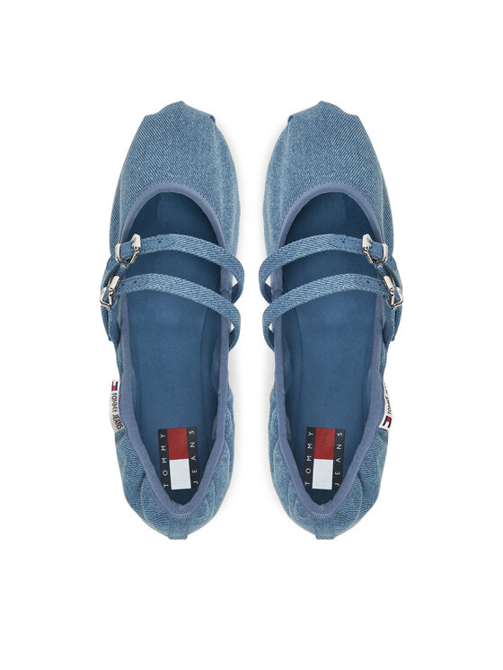 Tommy Jeans Tommy Jeans Balerini Ballerina Denim EN0EN02782 Albastru