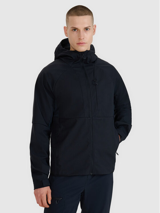 4F 4F Kurtka wielofunkcyjna HALNY Czarny Regular Fit