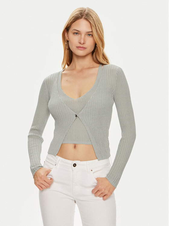 Guess Guess Sweater W4YR37 Z3G32 Zöld Regular Fit