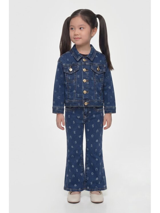 Guess Kids Guess Kids Spodnie materiałowe 183610 Niebieski Regular Fit