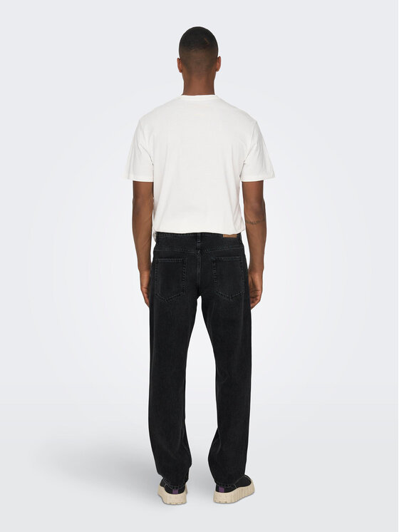 Only & Sons Only & Sons Jeans hlače 22026985 Črna Loose Fit