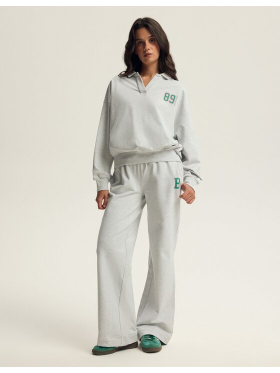Esotiq Esotiq Bluza 43807 Szary Baggy Fit