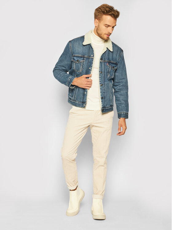 Levi's® Levi's® Kurtka jeansowa Type III Sherpa 16365-0128 Niebieski Regular Fit