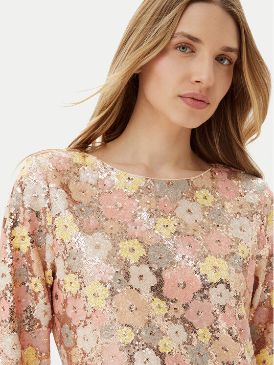 Bruuns Bazaar Bruuns Bazaar Sukienka koktajlowa Alternifolius BBW4520 Kolorowy Regular Fit