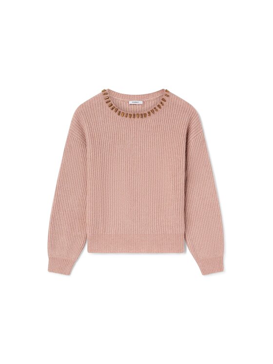 Motivi Motivi Sweter M449W004162N006 Różowy Boxy Fit