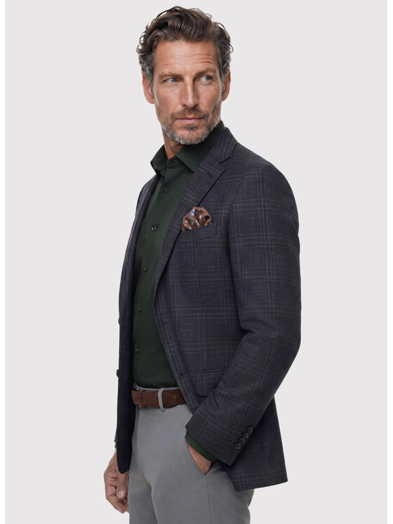 Pako Lorente Pako Lorente Marynarka P26WF-3X-018 Granatowy Slim Fit
