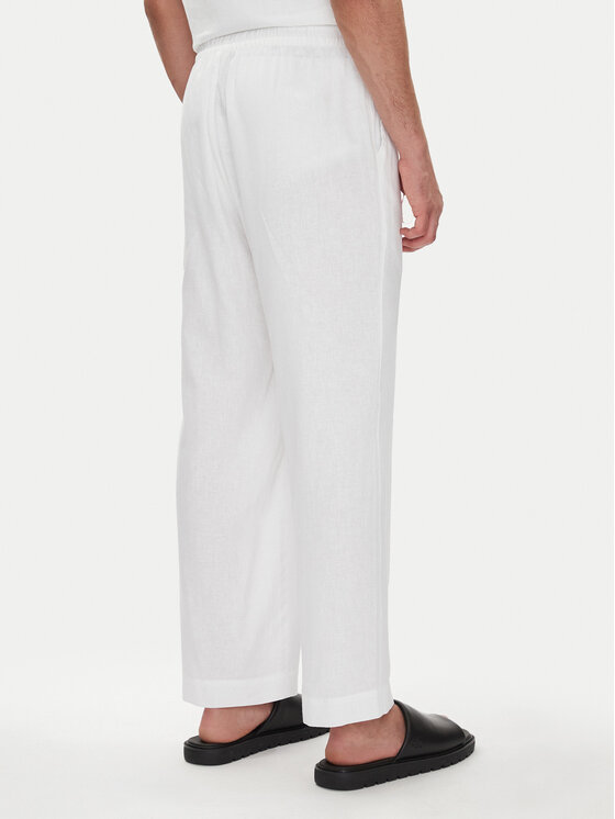 Emporio Armani Emporio Armani Pantaloni din material EM000586 AF12356 U0002 Alb Regular Fit