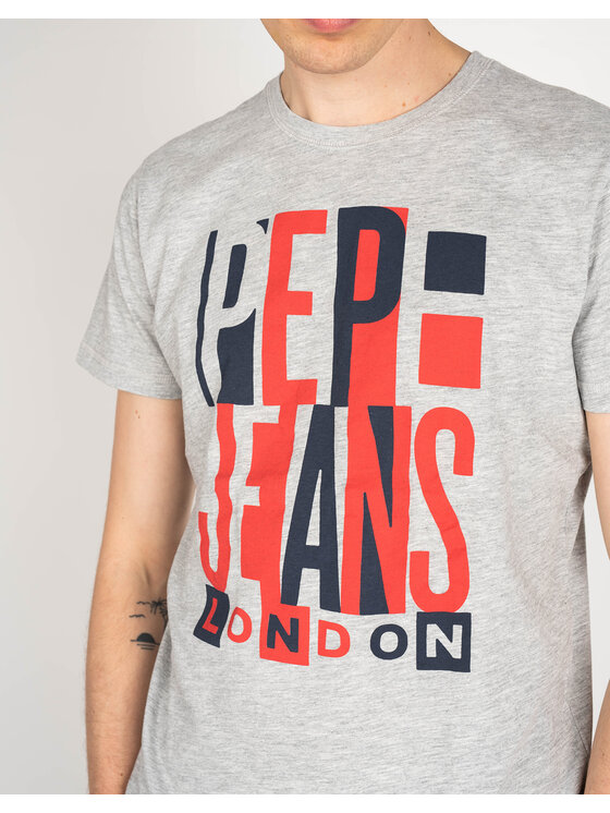 Pepe Jeans Pepe Jeans T-Shirt PM507739 | Davy Γκρι Regular Fit