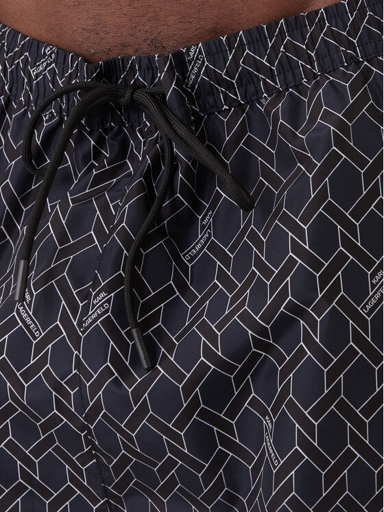 KARL LAGERFELD KARL LAGERFELD Kopalne hlače B1M46003 Mornarsko modra Regular Fit