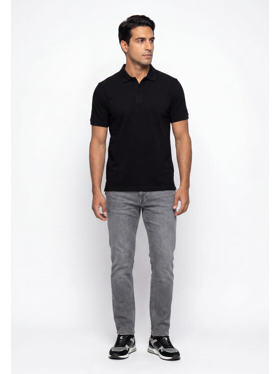 Pako Lorente Pako Lorente Polo B24WH-TX-001 Czarny Regular Fit