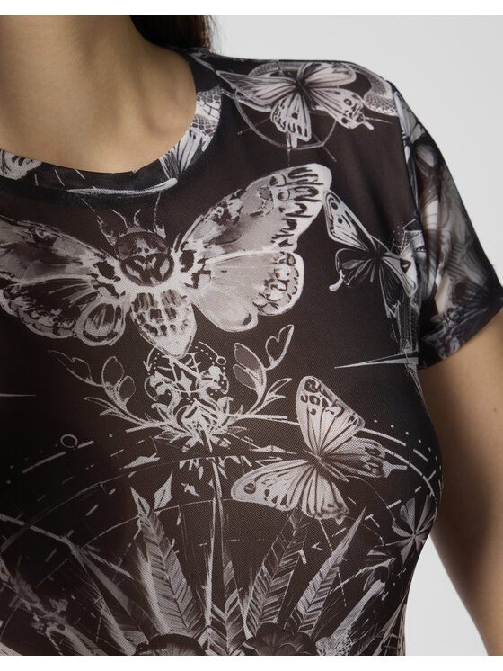PHILIPP PLEIN PHILIPP PLEIN T-Shirt 29891 Czarny Skin Tight Fit