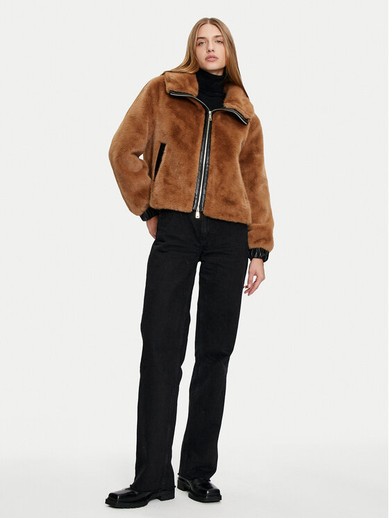 Dixie Dixie Krzno V330K002A Rjava Regular Fit