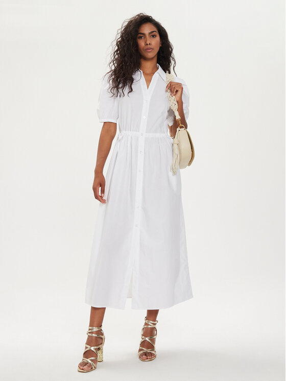 Liu Jo Liu Jo Krekla kleita MA4084 T4853 Balts Regular Fit