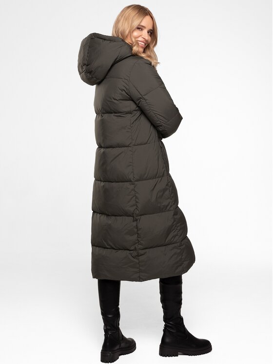 Perso Perso Dámská bunda BLH250869FX Khaki Regular Fit