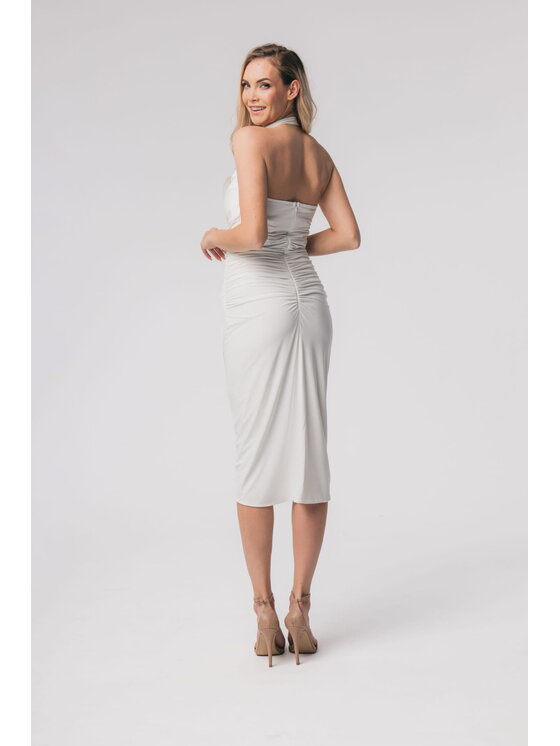 Aurora Aurora Koktejlové šaty Layla Bílá Feminine Fit