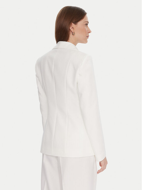 Maryley Maryley Сако 25IB139/43BC Бял Regular Fit