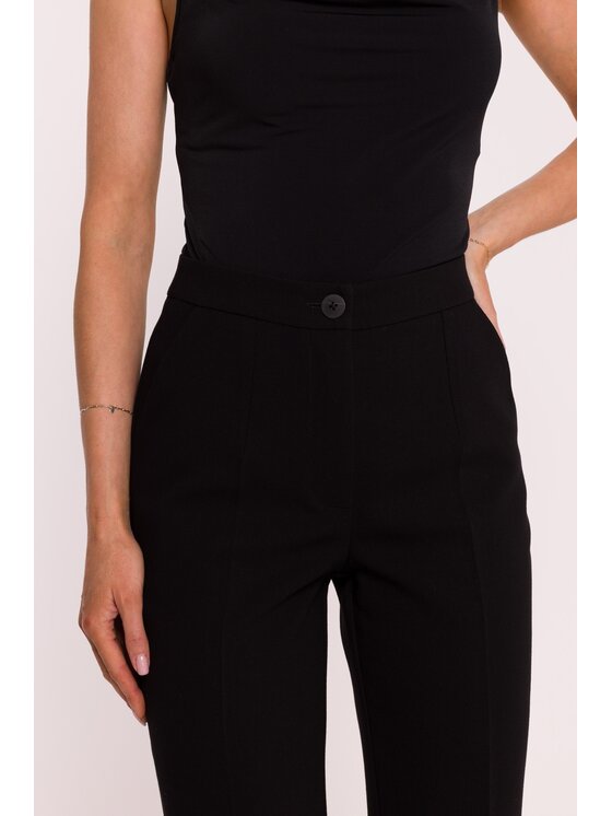 Stylove Stylove Spodnie garniturowe S418 Czarny Wide Leg