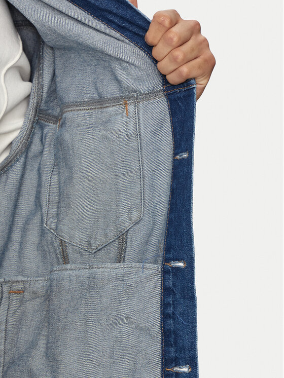 Tommy Jeans Tommy Jeans Traper jakna Aiden DM0DM19366 Plava Oversize