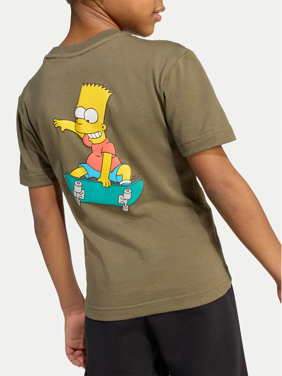 adidas adidas T-shirt The Simpsons JL9195 Zelena Regular Fit