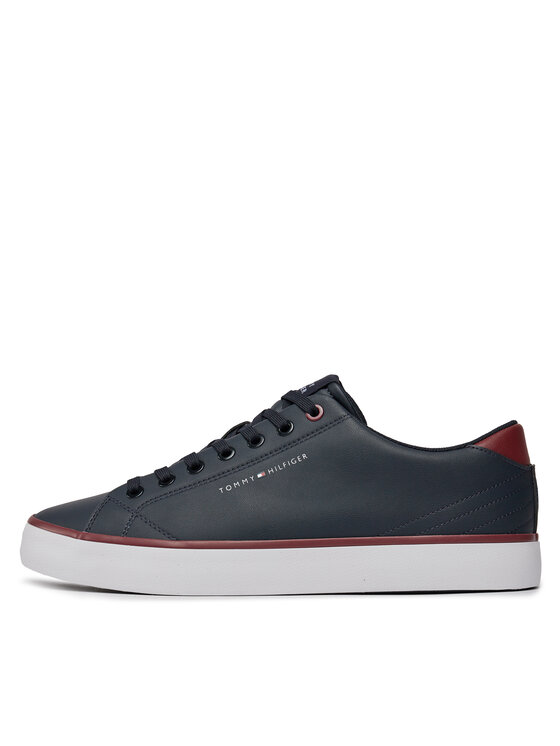 Tommy Hilfiger Tommy Hilfiger Snīkeri Th Hi Vulc Core Low Leather FM0FM05041 Tumši zils