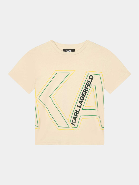 Karl Lagerfeld Kids Karl Lagerfeld Kids T-shirt Z25412 S Bijela Regular Fit