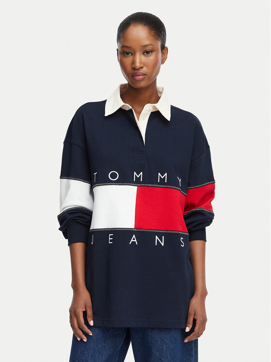 Tommy Jeans Hanorac Tjw Ovs DW0DW22827 Bleumarin Oversize
