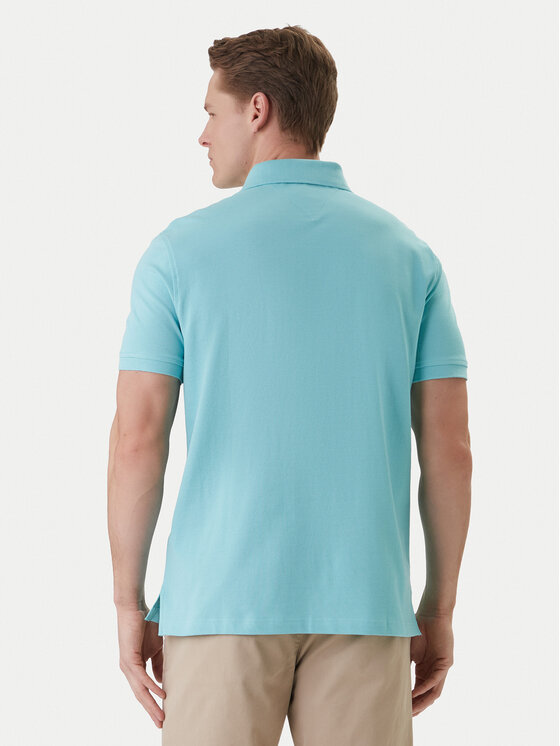 Tommy Hilfiger Tommy Hilfiger Polokošeľa 1985 MW0MW17770 Tyrkysová Regular Fit