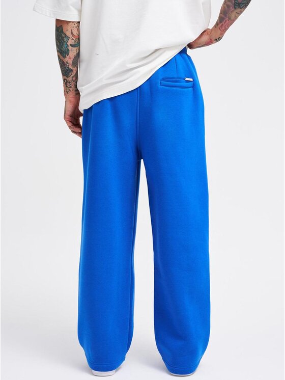 Machinist Machinist Spodnie dresowe Spodnie Dresowe Super Baggy Męskie Niebieskie Machinist Basic S Niebieski Baggy Fit