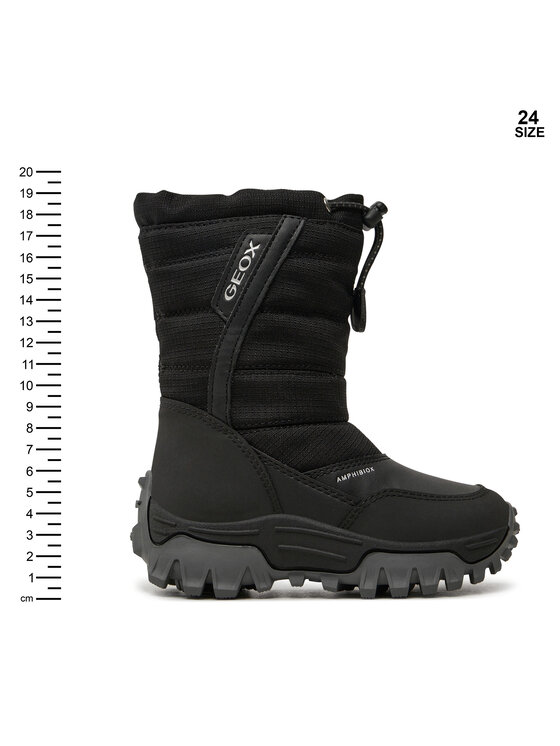 Geox Geox Čizme za snijeg J Himalaya Boy B Abx J26FRA 0FU54 C9999 M Crna