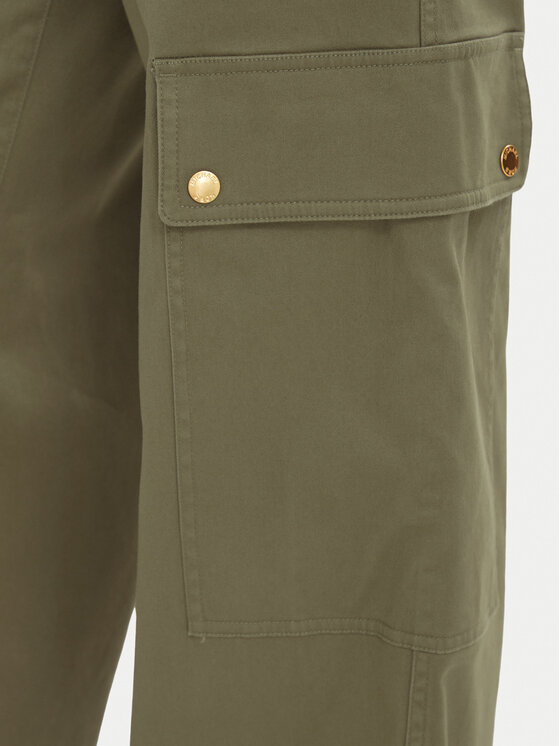 MICHAEL Michael Kors MICHAEL Michael Kors Cargo stiliaus kelnės MT631013X6 Tamsiai smėlinė Wide Leg