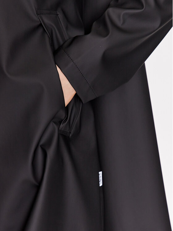Rains Rains Geacă de ploaie 18050 Negru Regular Fit