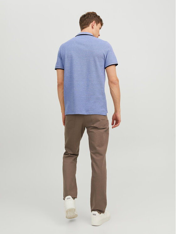 Jack&Jones Jack&Jones Polokošeľa Paulos 12136668 Modrá Slim Fit