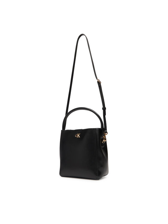 Calvin Klein Calvin Klein Torbica Ck Bucket With Strap LV04F3174G Crna