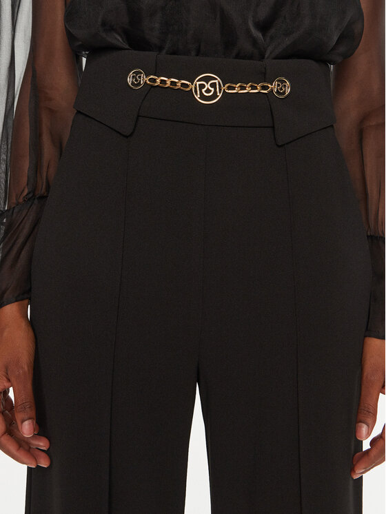 Rinascimento Rinascimento Штани з тканини CFC0120004003 Чорний Regular Fit