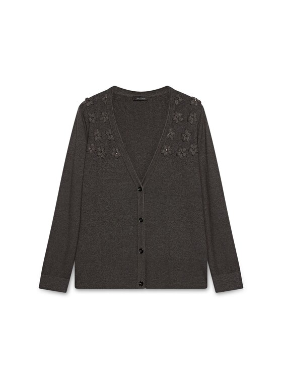 Fiorella Rubino Fiorella Rubino Cardigan M802L008201N023 Grigio Regular Fit