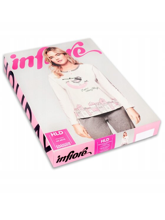 Infiore Infiore Piżama HLD0572 Kolorowy Comfortable Fit