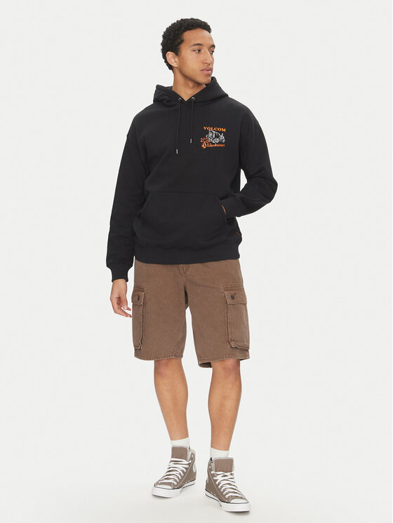 Volcom Volcom Felpa Pour Choises A4112511 Nero Loose Fit