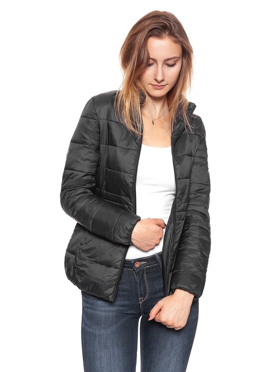 Wrangler Wrangler Kurtka damska PUFFER Czarny Regular Fit