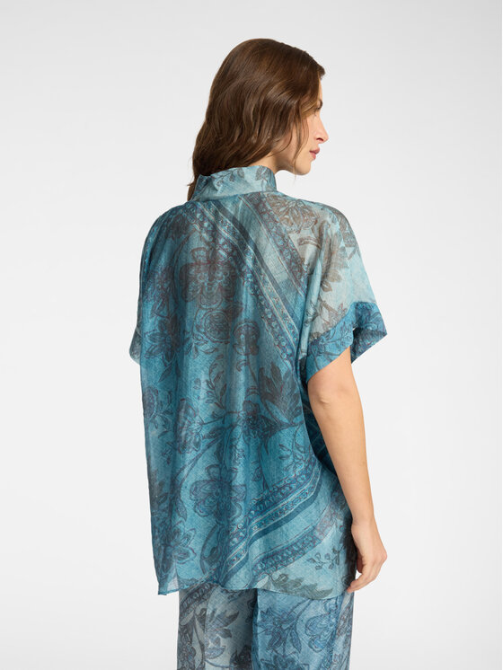 Elena Mirò Elena Mirò Blusa 2004E000348N001 Turchese Regular Fit