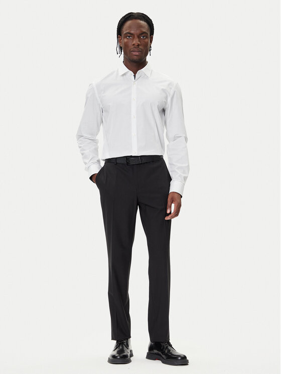 HUGO HUGO Marškiniai Koey 50549766 Balta Slim Fit